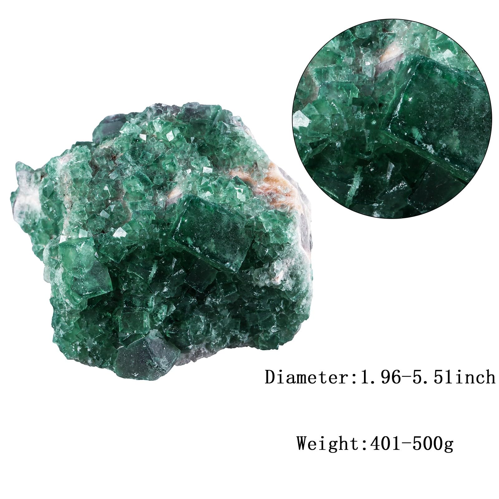 mookaitedecor fluorite geode with green hues and brown sediment, ideal for collection and decor