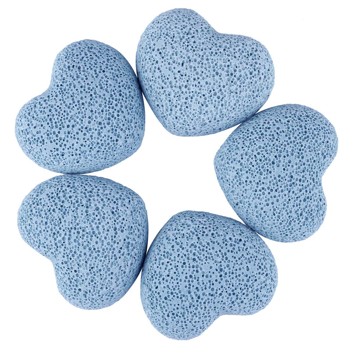 mookaitedecor healing crystals heart blue lava rock for meditation and grounding