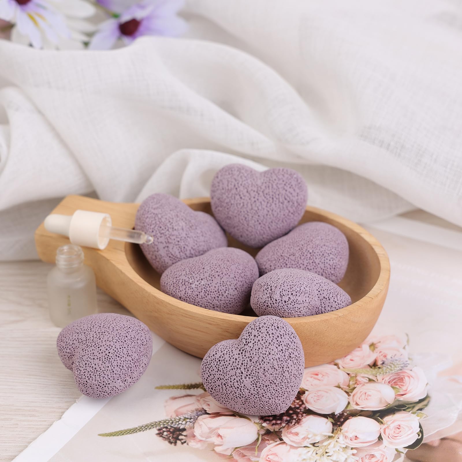 Mookaitedecor Healing Crystals Heart with velvet pouch packaging, portable energy companion.