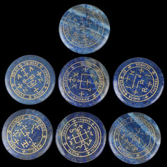 Mookaitedecor lapis lazuli palm stone supports chakra focus during mindfulness sessions.