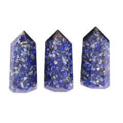 Mookaitedecor lapis lazuli wand 2 inch polished point for meditation focus
