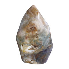 mookaitedecor Ocean Jasper Flame Tower – fiery meditation centerpiece for daily calm