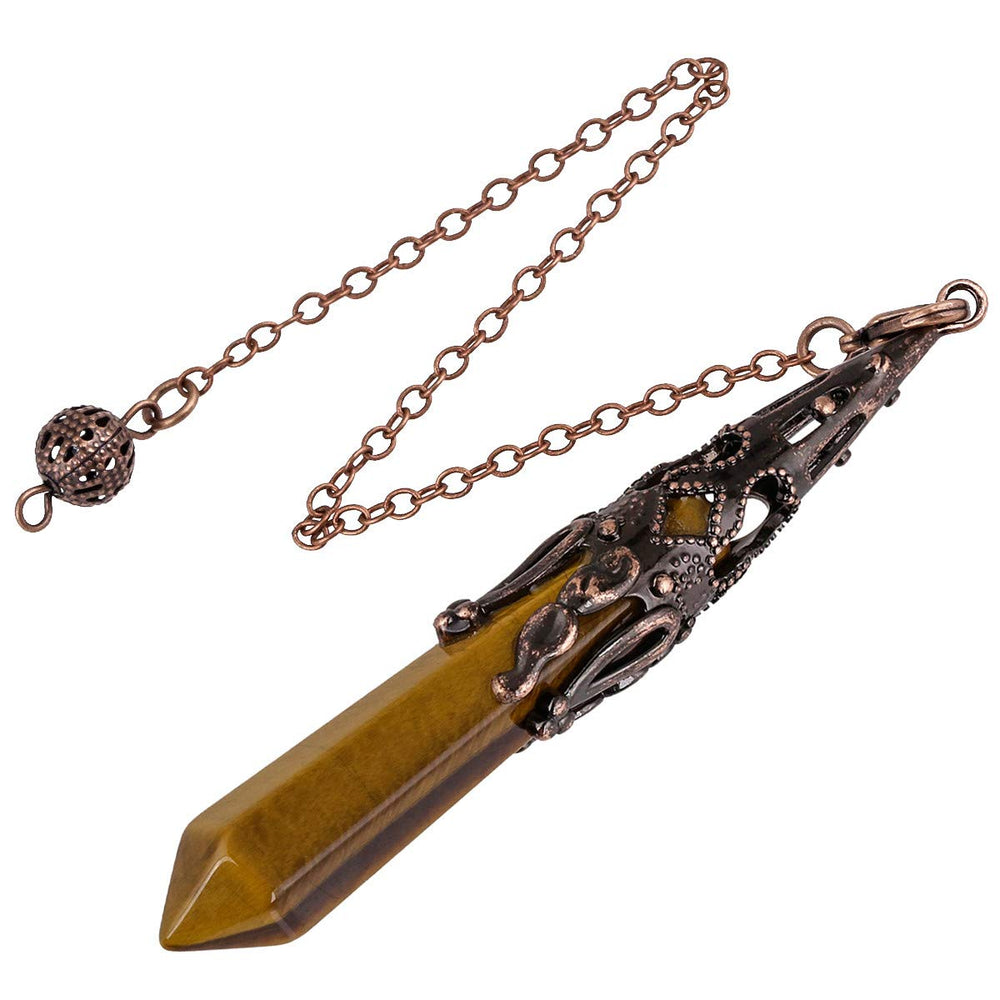 Mookaitedecor Pendulum in Copper Wrap—meditation and focus aid.