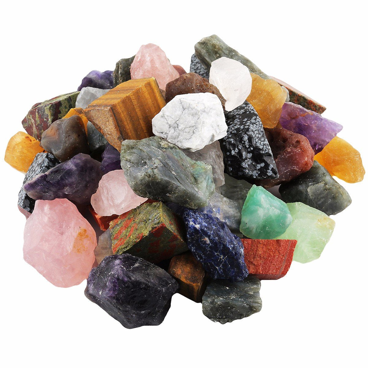 Mookaitedecor raw crystals 1lb bulk for tumbling and wire wrapping.