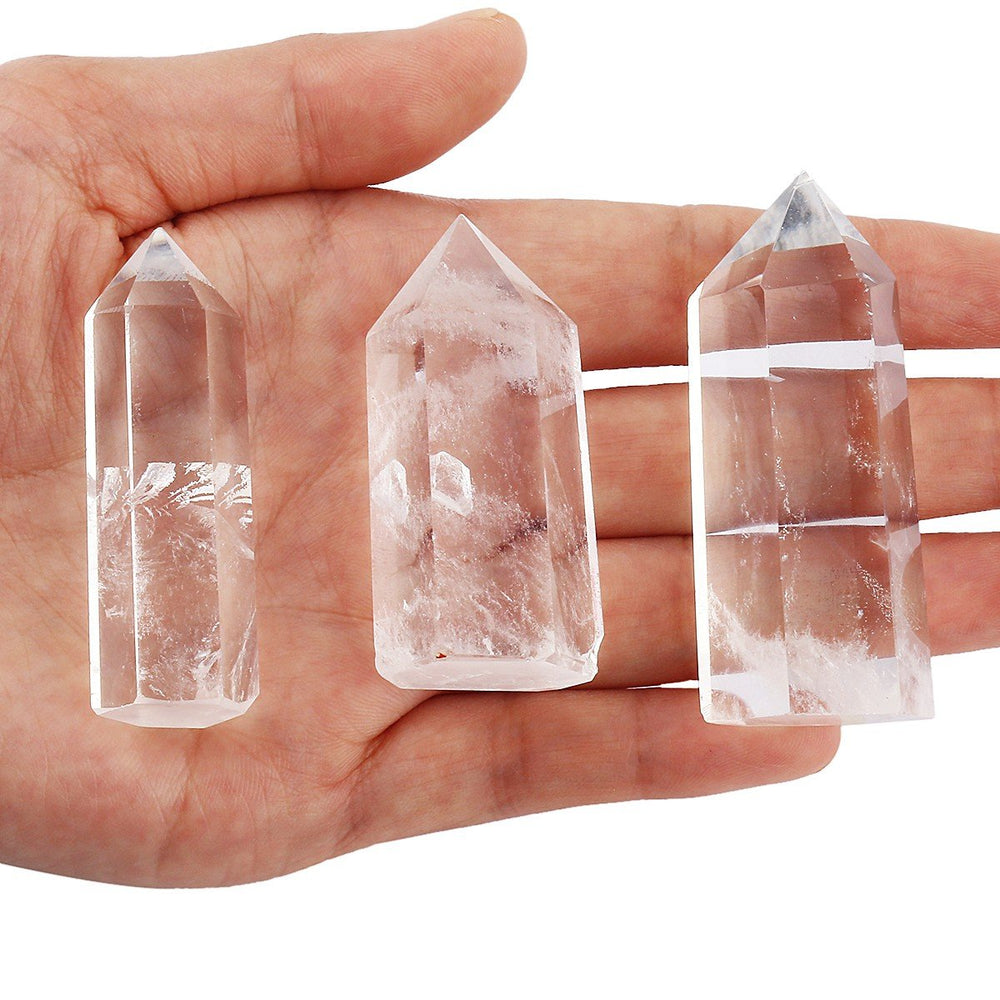 mookaitedecor rock quartz wand self-standing, perfect as a display piece on mantle or desk.