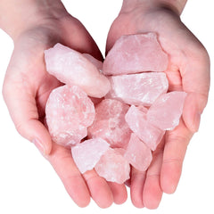 Mookaitedecor rose quartz stones for wire wrapping and cabbing projects.
