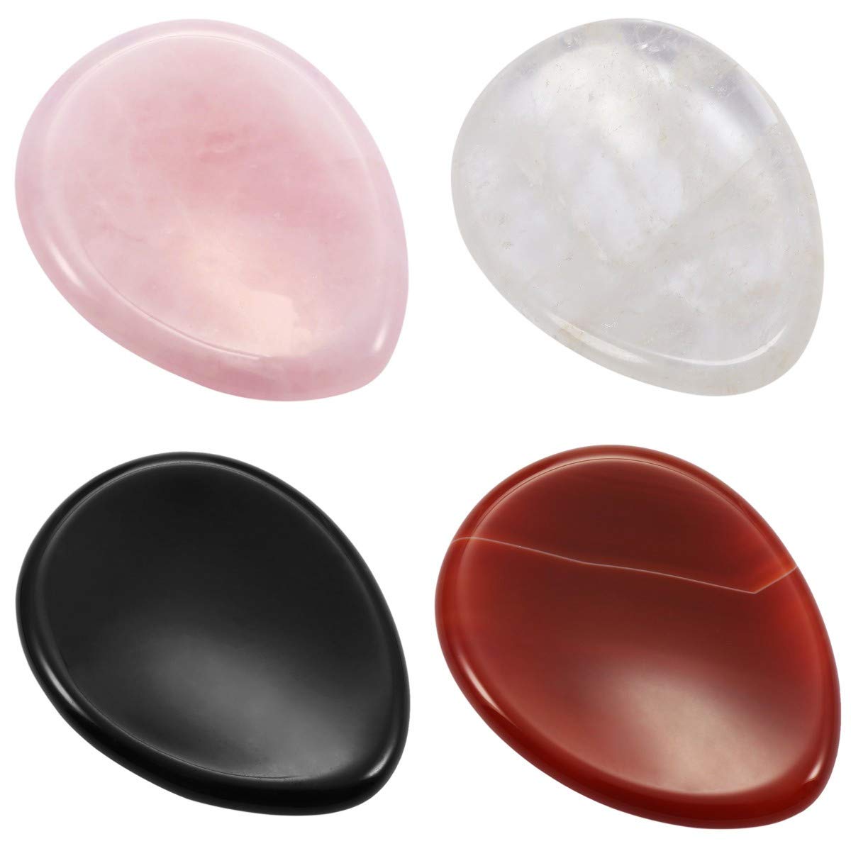 Mookaitedecor Thumb Worry Stone teardrop shape offers a calming grip for anxiety relief.