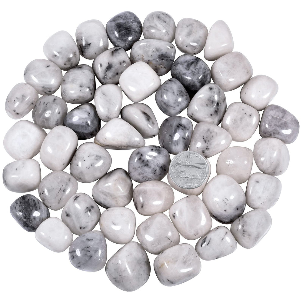 mookaitedecor black rutilated quartz stones for wire wrapping pendants