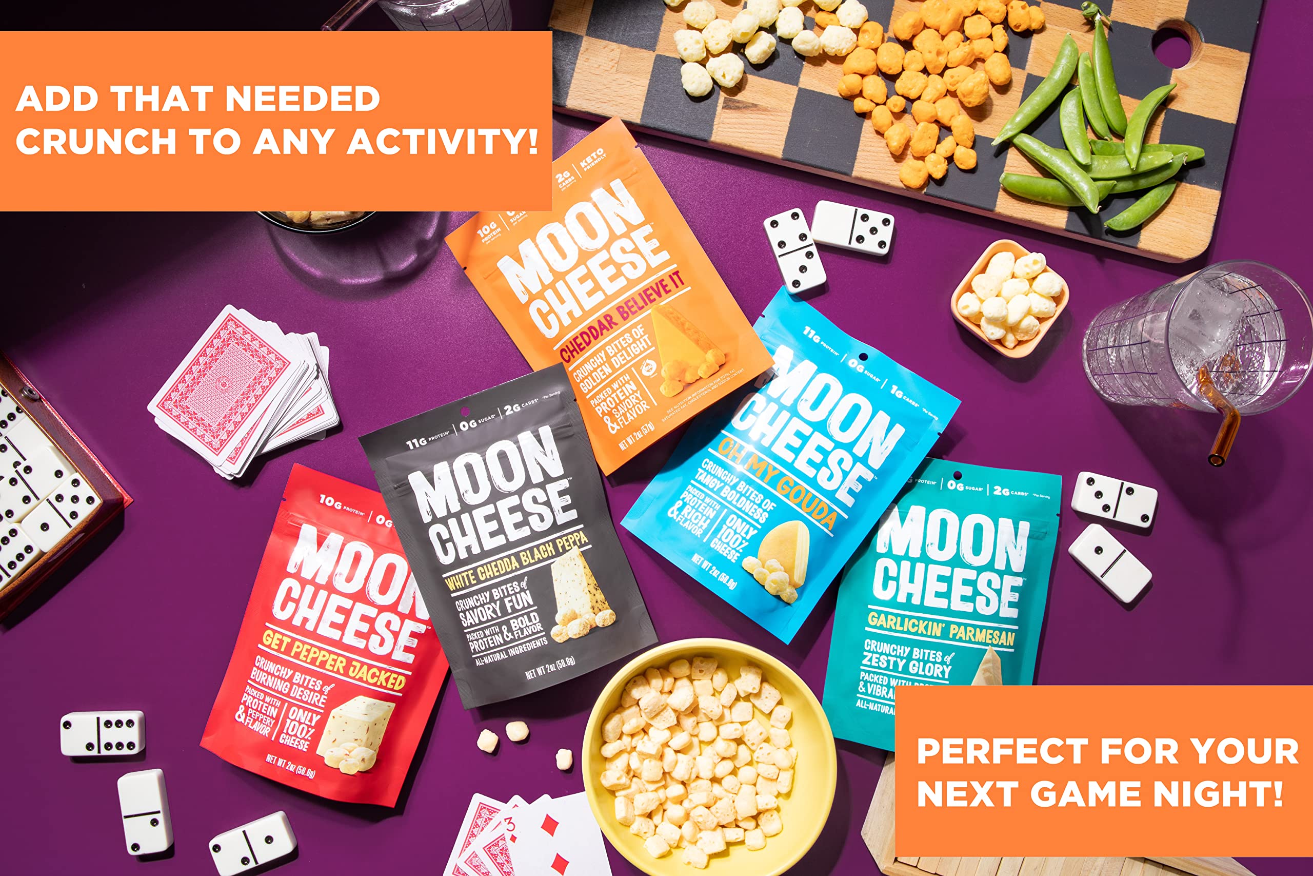 Moon Cheese Bites Pepper Jack kids lunchbox-ready protein snack.