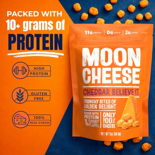 Moon Cheese garlickin' parm bites deliver garlicky crunch and keto-friendly protein.