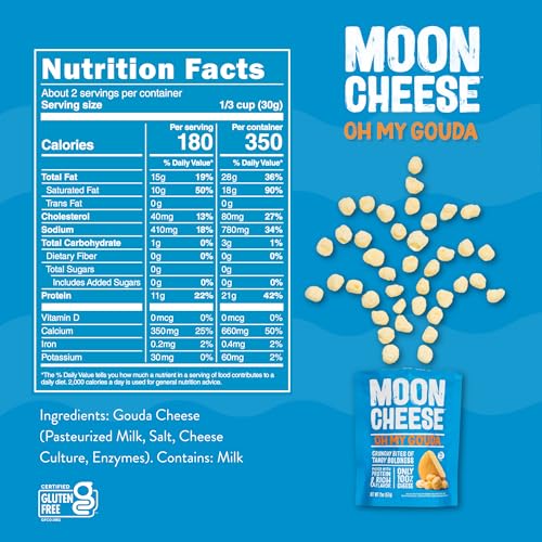 Moon Cheese pepper jack bites showcase tangy spice and protein.