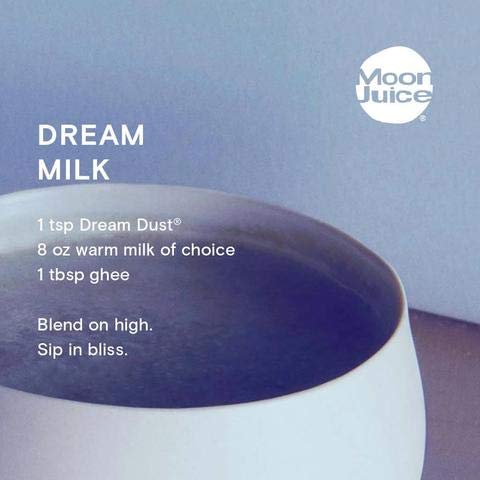 Moon Juice Dream Dust dissolving in tea for a soothing wind-down