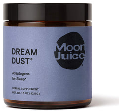 Moon Juice Dream Dust tin powder for a calming evening routine