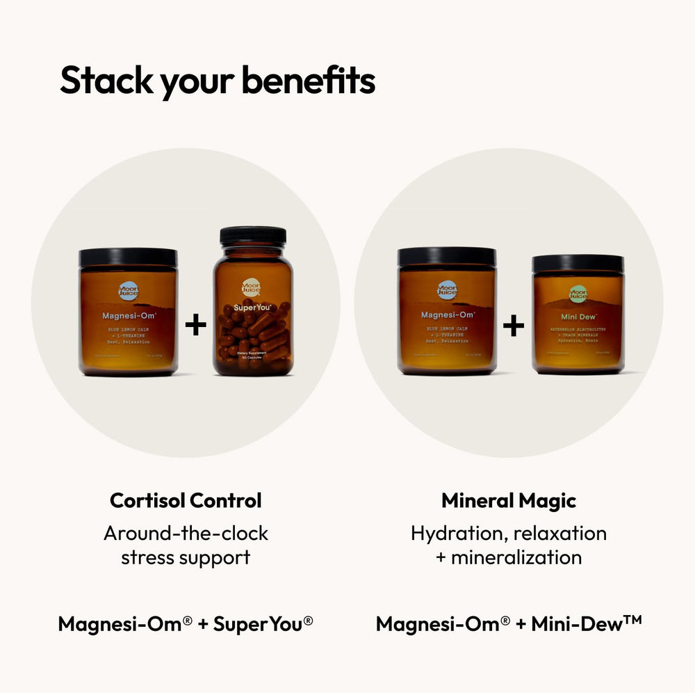 Moon Juice Magnesi-om Blue Lemon Jar tilt-spoon, easy scoop for busy mornings