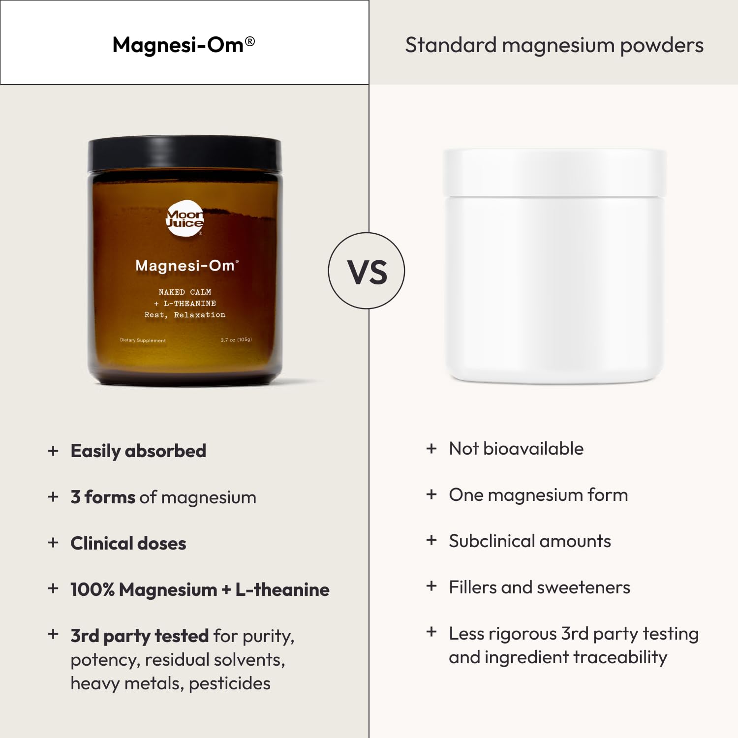 Moon Juice Magnesi-Om glass with dissolved powder for relaxation