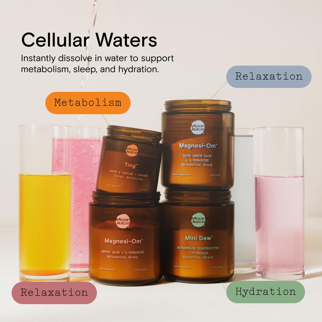 Moon Juice Magnesi-Om nighttime relax ritual setup