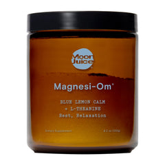 Moon Juice Magnesi-Om tub front promotes daily calm and balance.