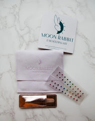 Moon Rabbit Ear Seeds Crystal Rainbow kit in box for on-the-go wellbeing