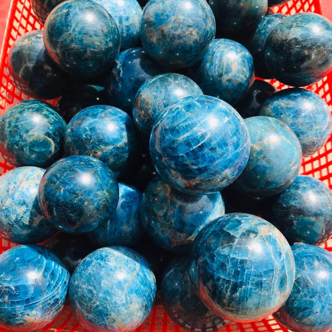MoonlightCrystal polished apatite sphere sculpture for refined spaces
