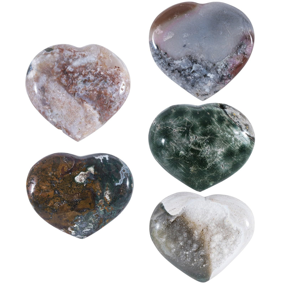 moonsix Ocean Agate Heart serves as elegant table decor and conversation starter