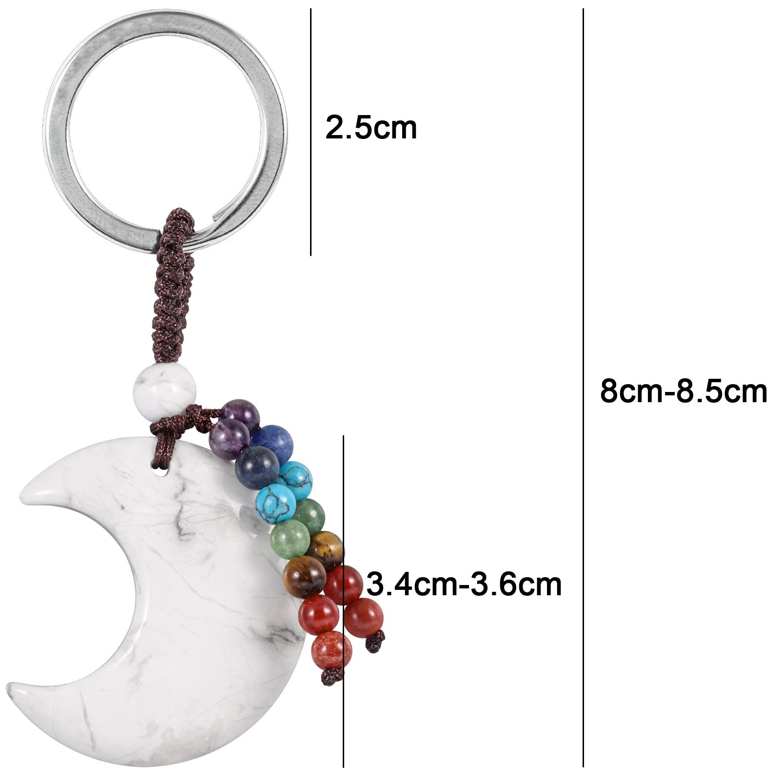 Moonsix seven chakra beads close-up showing color variety and balance symbolism.