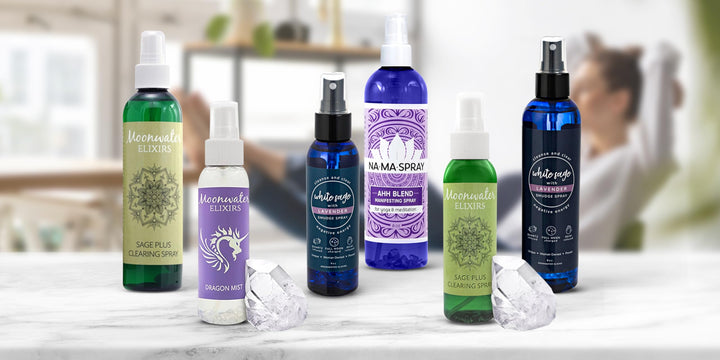 Moonwater Elixirs 4oz portable bottle handy for travel.