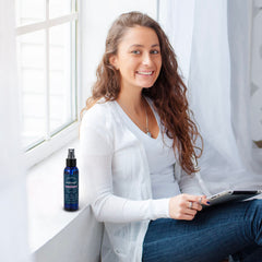 Moonwater Elixirs Reiki-charged spray with crystals for spiritual cleansing