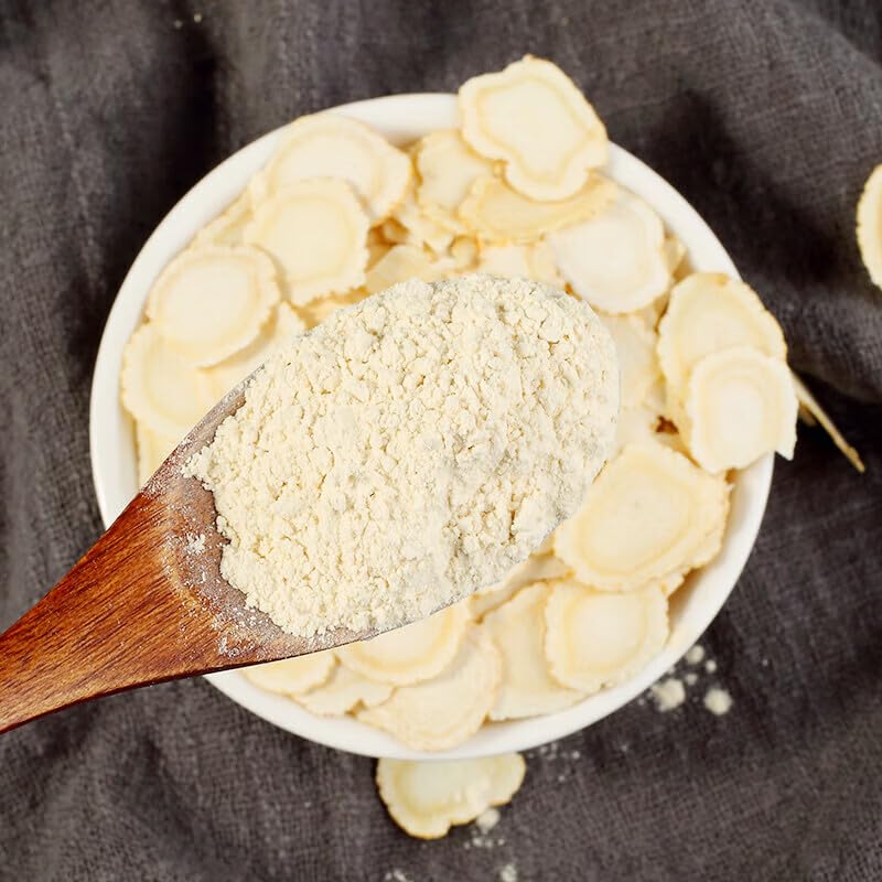 MOORCHOCO ginseng powder label close-up with potency information
