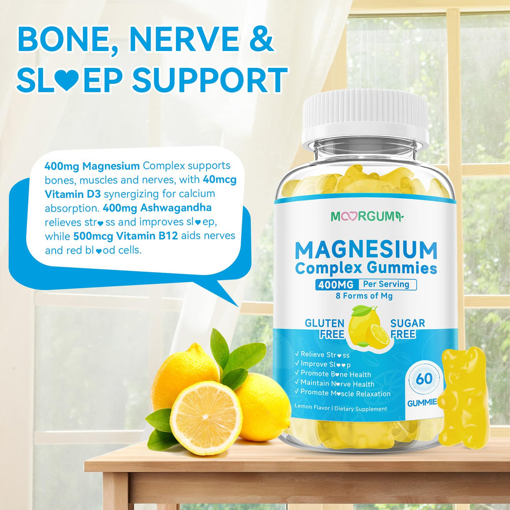 MOORGUMY Zero-sugar lemon gummy image conveys a tasty, sugar-conscious choice.