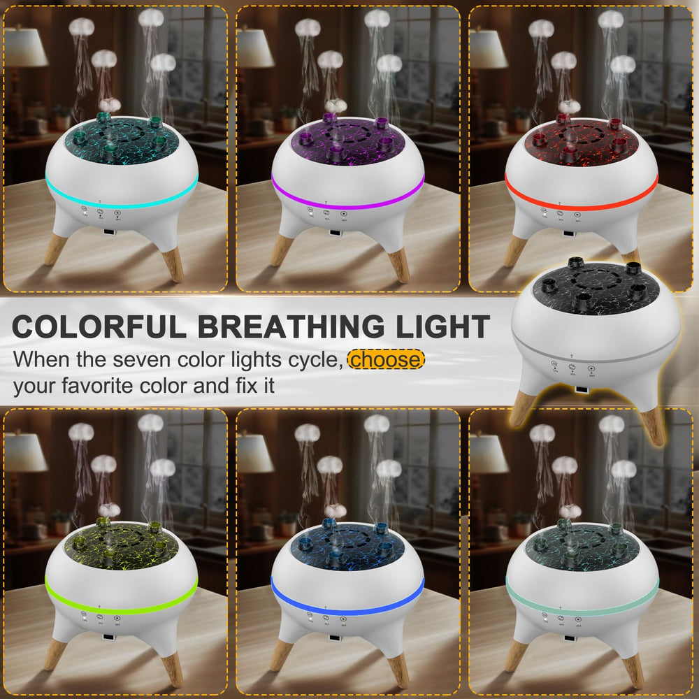 Morbou diffuser with 7-color lights enhances mood lighting