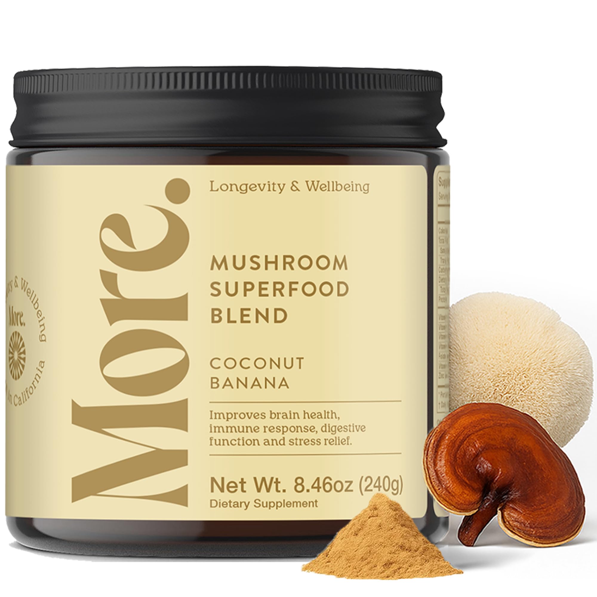 More. Longevity & Wellbeing bottle for easy daily energy and focus