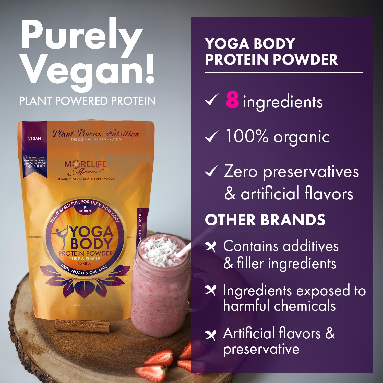 MoreLife Market organic pea hemp chia blend provides complete amino acids.