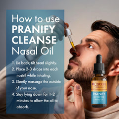 MoreLife Market Pranify Cleanse Nasya Oil ingredients close-up for daily use.