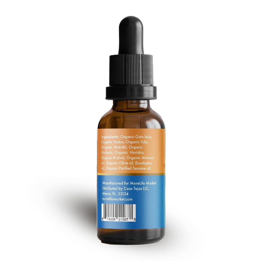 MoreLife Market Pranify Cleanse Nasya Oil label close-up for trust and quality.