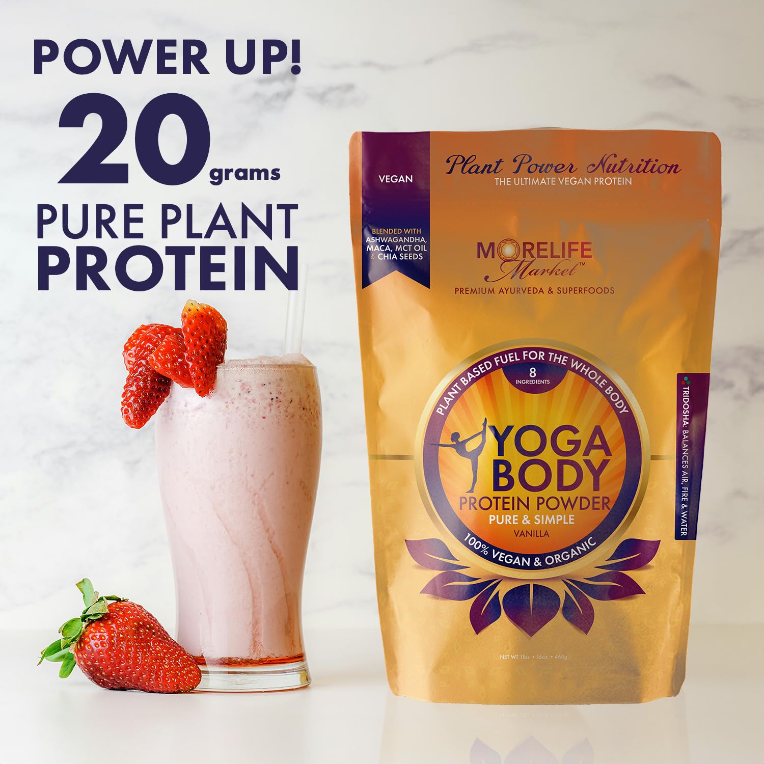 MoreLife Market vegan organic protein ingredients highlight clean plant-based nutrition.