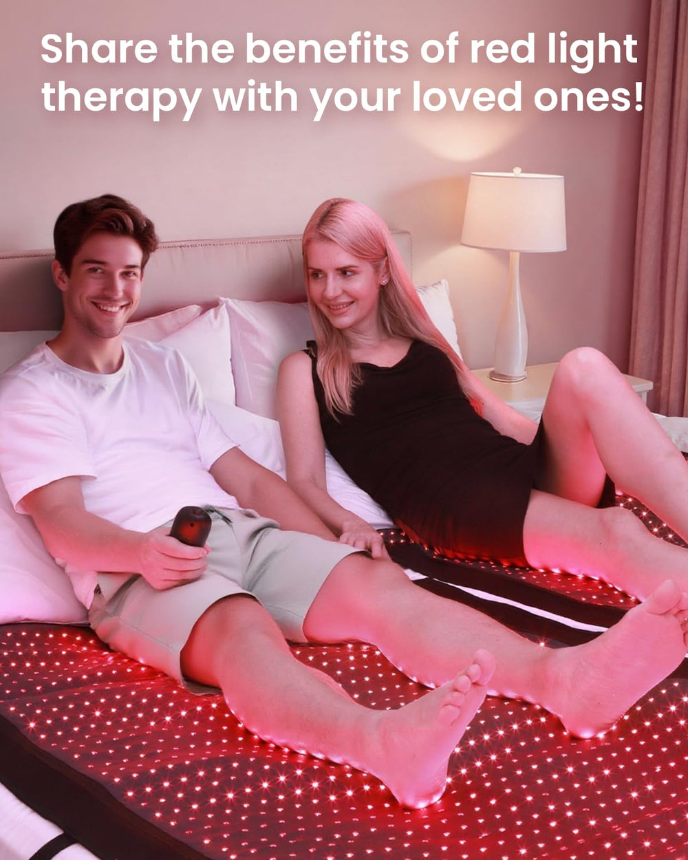 Morespond in-home setup ready for quick, convenient red light therapy.