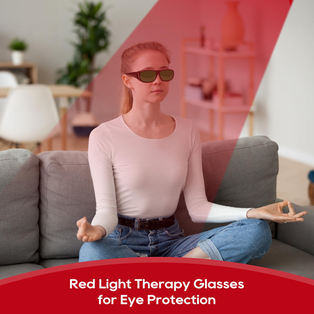 Morfone goggles block 600-1000nm and infrared rays for safer therapy experiences.