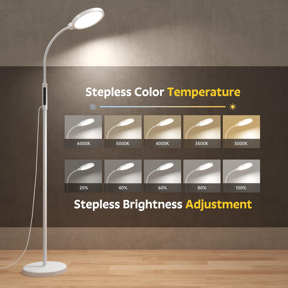 Morfone Happy Light Therapy Lamp 360-degree neck for multi-angle illumination