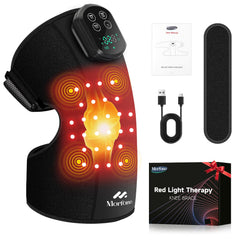Morfone knee therapy device front view showing portable knee relief on the go