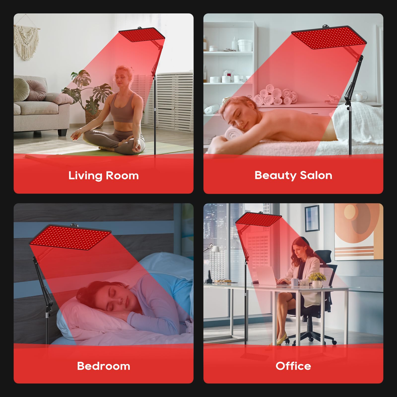 Morfone large panel concentrates light for efficient at-home treatment