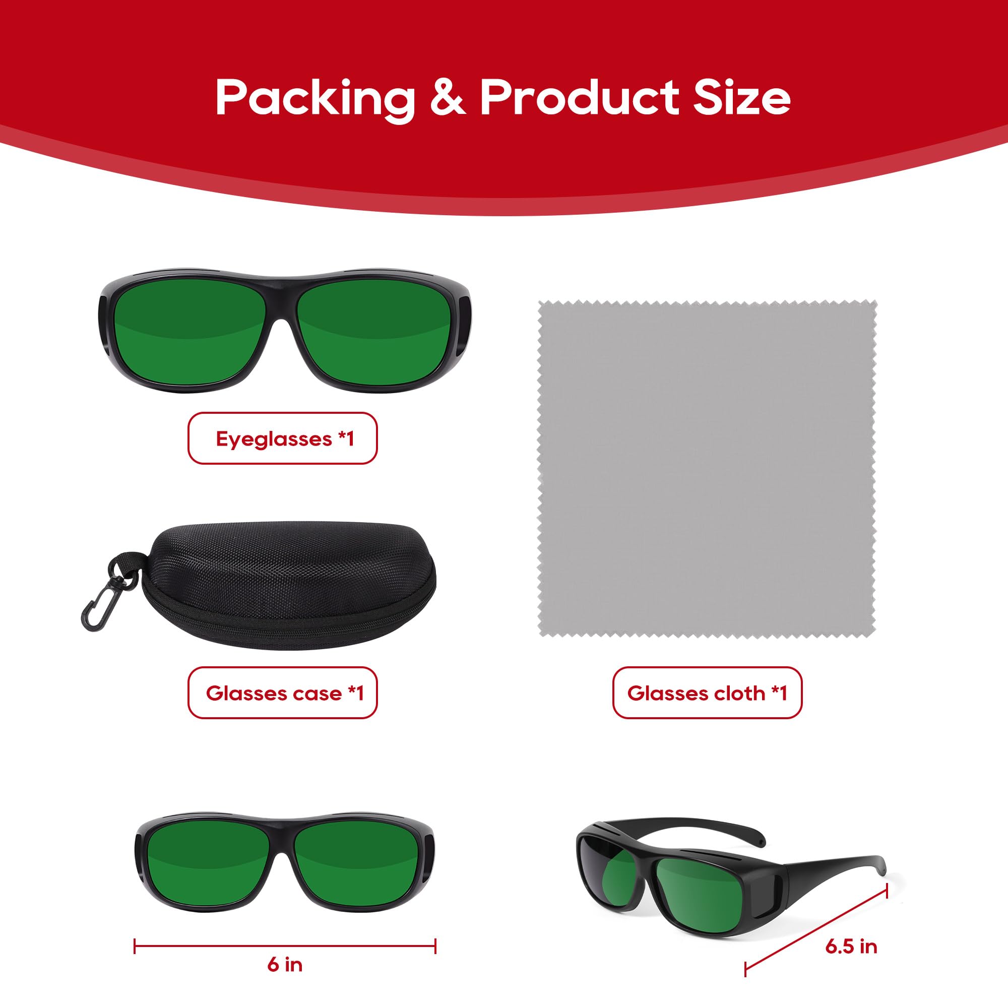 Morfone portable hard-shell case keeps eyewear safe on travel.