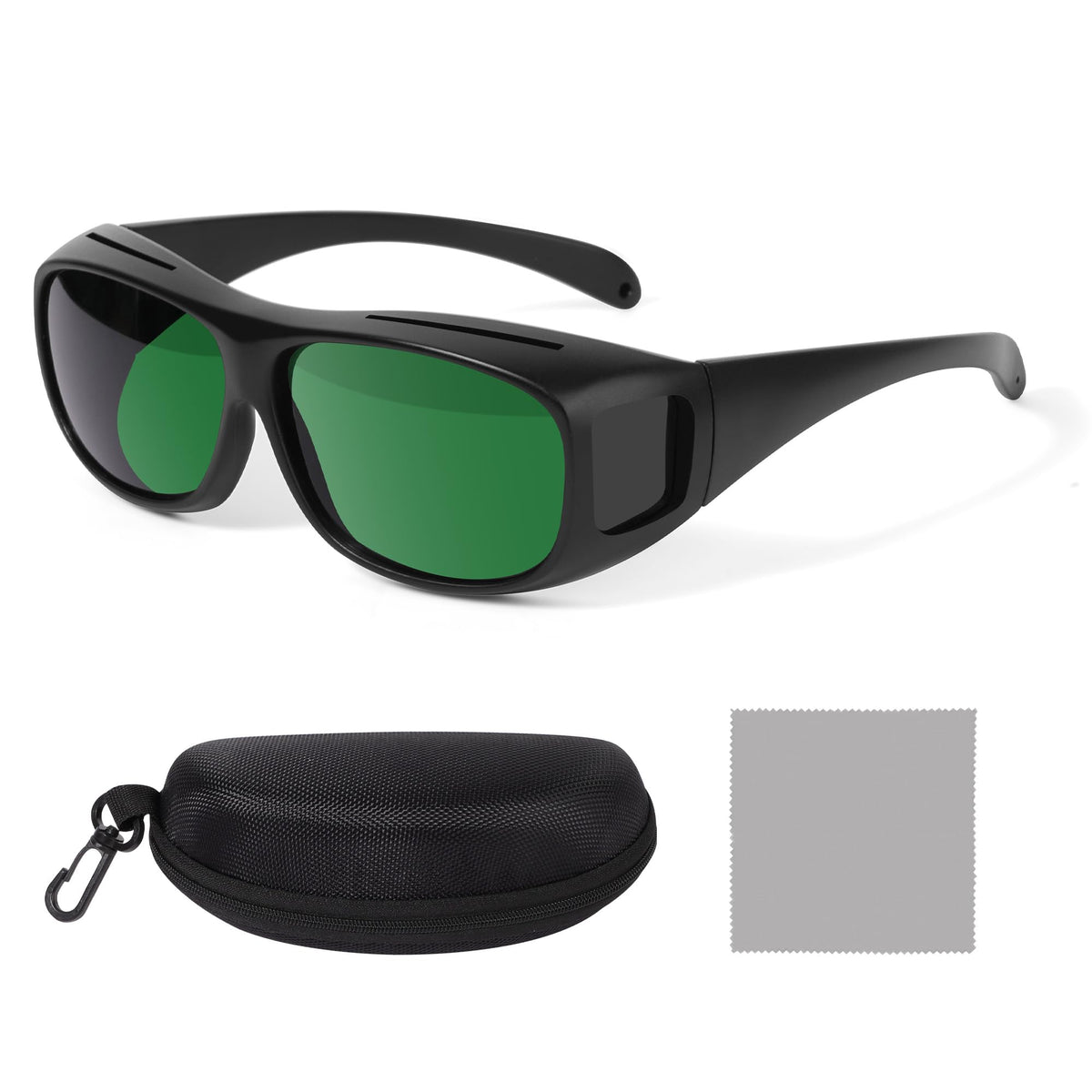 Morfone red light therapy eyewear protecting eyes during sessions by blocking harmful wavelengths.