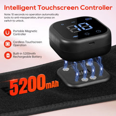 Morfone smart touch screen control simplifies selecting modes and brightness.