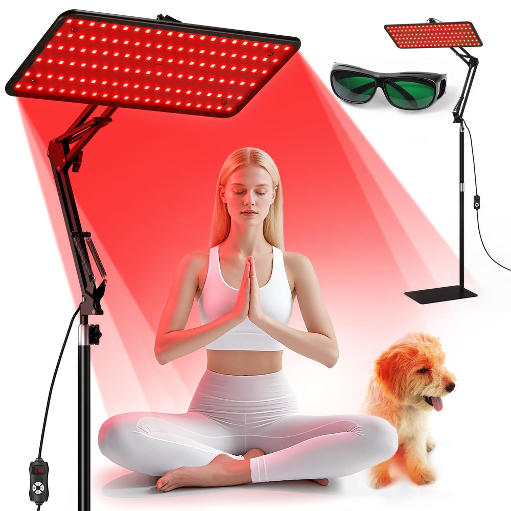 Morfone tri-wavelength panel front view for at-home red light therapy