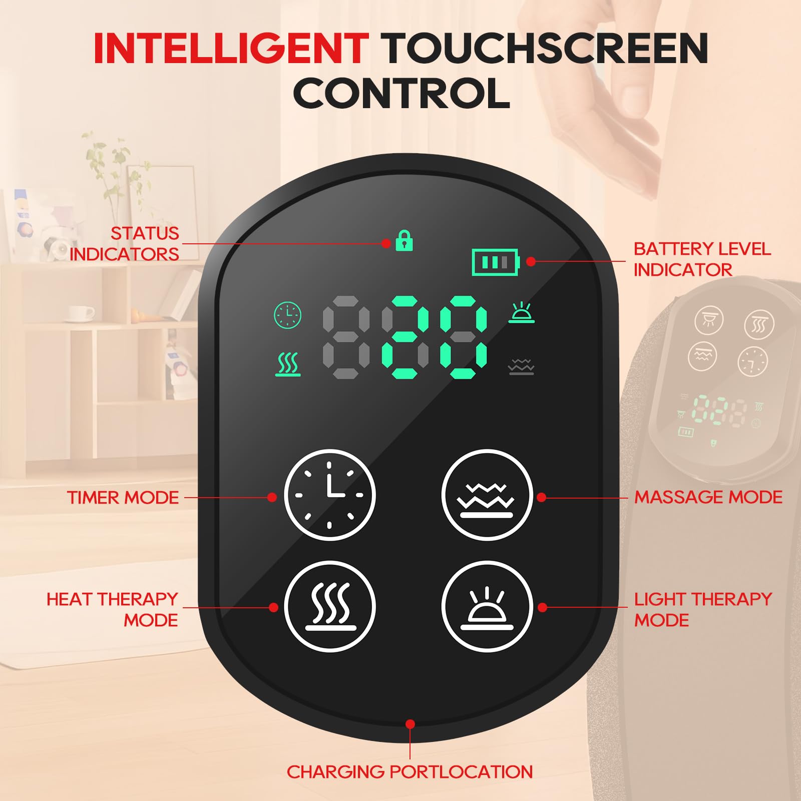 Morfone wireless-5000mah-battery close-up emphasizes long-lasting, cordless sessions