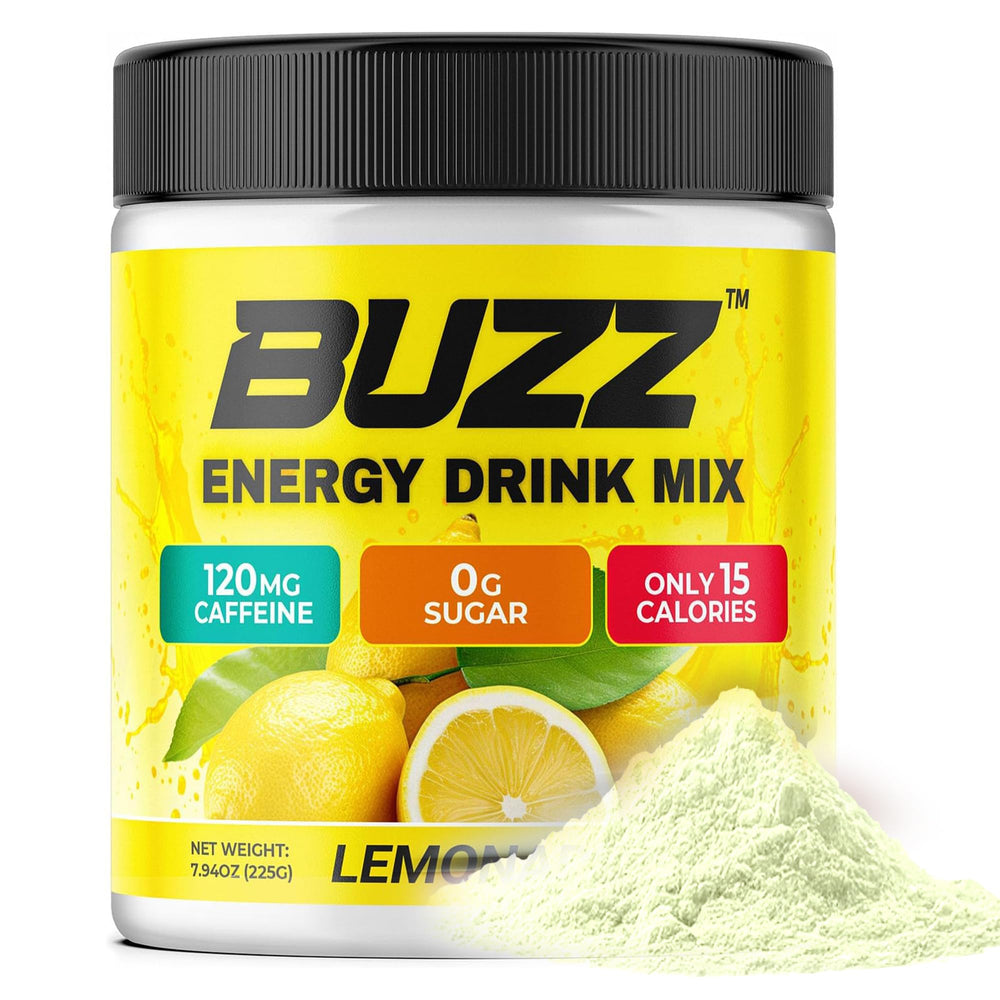 Morning Buzz Energy Powder Lemonade cup ready to mix at home