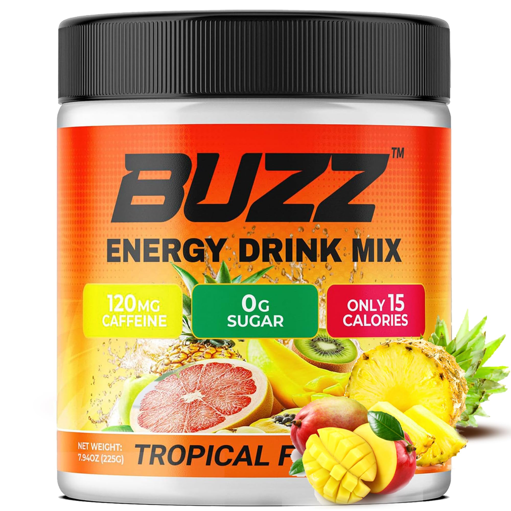 Morning Buzz Passion Fruit and Orange flavors entice flavor lovers.