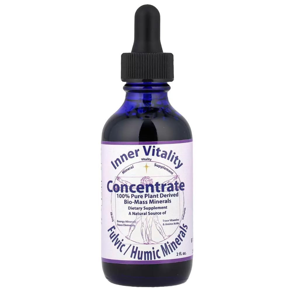Morningstar Minerals Inner Vitality bottle pouring, illustrating convenient daily mineral support