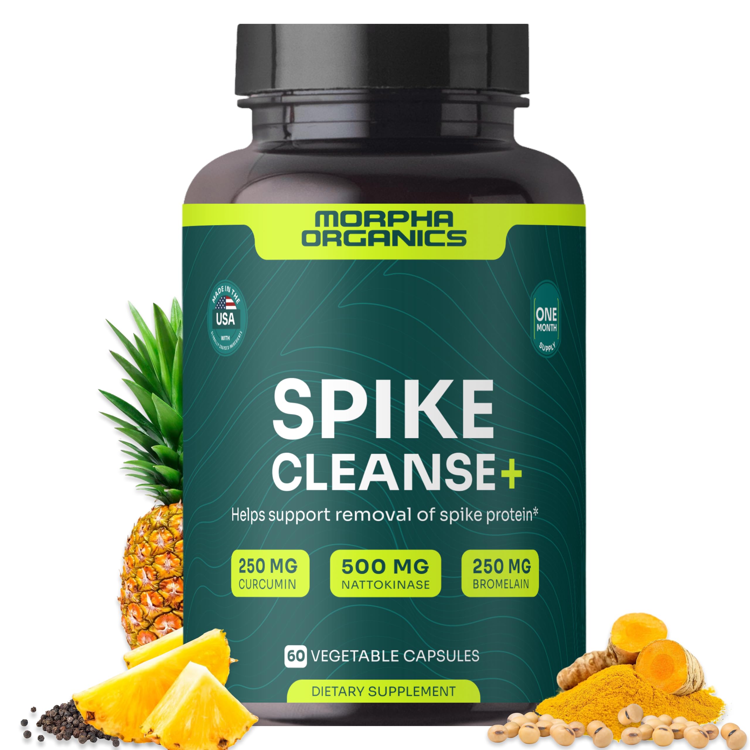Morpha Organics Spike Detox bottle supports daily detox and circulation