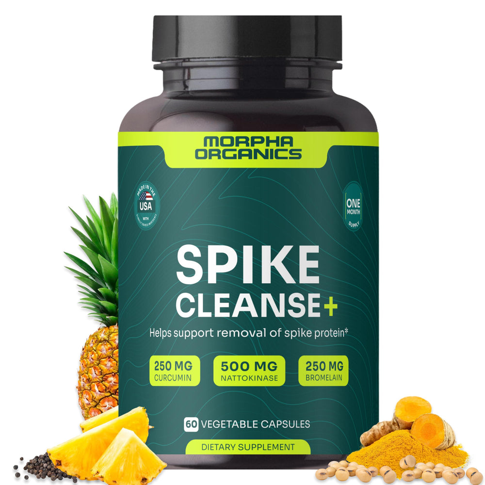 Morpha Organics Spike Detox bottle supports daily detox and circulation